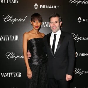 Sonia Rolland et son compagnon Jalil Lespert - Vanity Fair a organisé un dîner à l'occasion du classement des "50 français les plus influents du monde" à l'hotel Salomon de Rothschild à Paris le 6 décembre 2016. © Dominique Jacovides