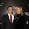 Carlos Ghosn et sa femme Carole - Vanity Fair a organisé un dîner à l'occasion du classement des "50 français les plus influents du monde" à l'hotel Salomon de Rothschild à Paris le 6 décembre 2016. © Dominique Jacovides