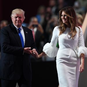 Donald et Melania Trump à Cleveland, le 18 juillet 2016.