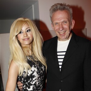 Zahia Dehar et Jean Paul Gaultier à Paris. Juillet 2012.