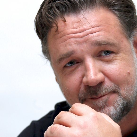 Russell Crowe en conférence de presse pour le film "The Nice Guys" Le 9 mai 2016 au Beverly Hilton Hotel, à Beverly Hills.