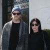 Exclusif - Shannen Doherty et son mari Kurt Iswarienko quittent l'hôtel de Sers à Paris le 18 mars 2016. Ils sont attendus à la convention "Witches VS Vampires"qui se déroulera les 19 et 20 mars 2016 à Paris. © Denis Guignebourg / Bestimage