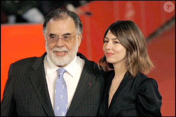 Francis Ford Coppola et sa fille Sofia à Rome en octobre 2007.