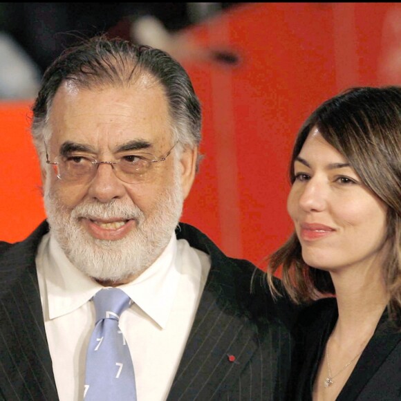 Francis Ford Coppola et sa fille Sofia à Rome en octobre 2007.
