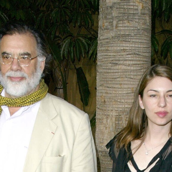 Francis Ford et sa fille Sofia Coppola à Hollywood en mai 2002.