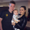 Kevin De Bruyne pose avec sa compagne Michèle Lacroix et leur fils Mason sur Instagram.