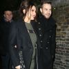 Cheryl Cole (Cheryl Fernandez-Versini) enceinte et son compagnon Liam Payne à la sortie de la chorale de Noël de l'église de St James à Londres. 29 November 2016