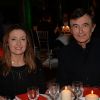 Philippe Douste-Blazy et sa compagne Marie-Laure Bec - 6ème édition du dîner de charité "Link" en soutien à l'association AIDES au Pavillon Cambon à Paris, le 12 décembre 2016.
