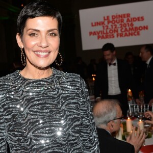 Cristina Cordula - 6ème édition du dîner de charité "Link" en soutien à l'association AIDES au Pavillon Cambon à Paris, le 12 décembre 2016.