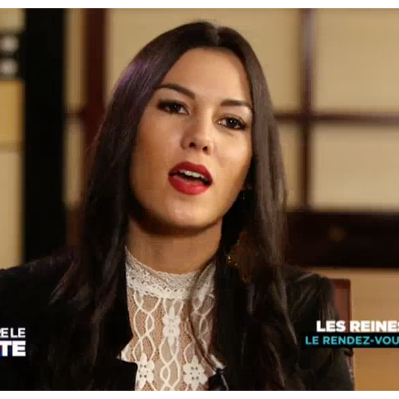 Une ex-candidate des "Reine du shopping" balance sur l'émission dans "Derrière le poste" sur C8, le13 décembre 2016.
