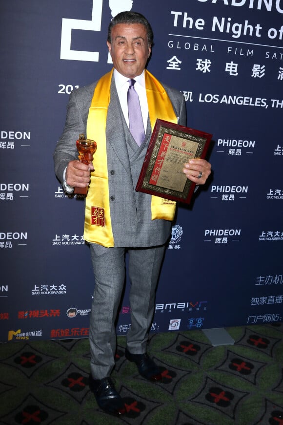 Sylvester Stallone lors des 21e Huading Global Film Awards à The ACE Theater, Los Angeles, le 15 décembre 2016.