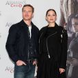 Michael Fassbender et Marion Cotillard enceinte lors du photocall du film "Assas­sin's Creed" au Cafe Moskau à Berlin, Allemagne, le 1er décembre 2016.