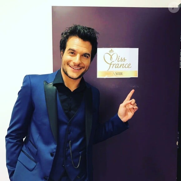 Amir Haddad lors de l'élection de Miss France 2017 le 17 décembre 2016 à l'Arena de Montpellier