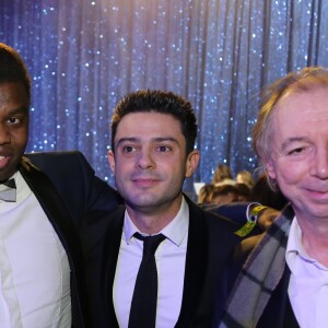 Vincent Mc Doom, Jean-Barthélémy Bokassa, Grégory Bakian, Philippe Chevallier lors de la finale de la 13ème édition Top Model Belgium 2017 au Lido à Paris le 18 décembre 2016. © Marc Ausset-Lacroix /Bestimage