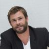Chris Hemsworth en conférence de presse pour le film "Blanche Neige et le chasseur 2" à Beverly Hills. Le 11 avril 2016
