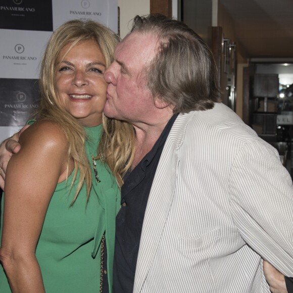 Cocktail en l'honneur de Gérard Depardieu à Buenos Aires après sa conférence de presse pour ses deux spectacles au Théatre Colon le 16 décembre 2016.