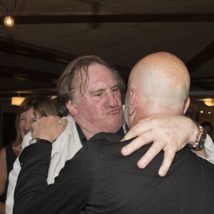 Cocktail en l'honneur de Gérard Depardieu à Buenos Aires après sa conférence de presse pour ses deux spectacles au Théatre Colon le 16 décembre 2016.