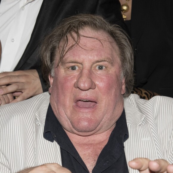 Cocktail en l'honneur de Gérard Depardieu à Buenos Aires après sa conférence de presse pour ses deux spectacles au Théatre Colon le 16 décembre 2016. Gérard Depardieu est à Buenos Aires pour jouer deux dates au théatre Colon dans lequel il va jouer des extraits de Cyrano de Bergerac, Ruy Blas.