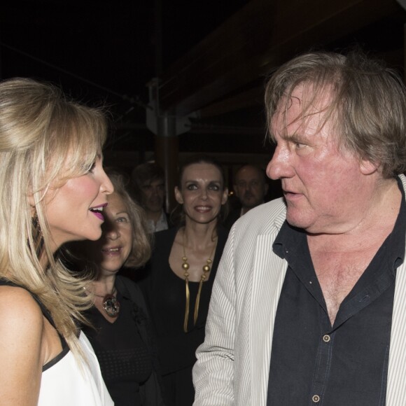 Cocktail en l'honneur de Gérard Depardieu à Buenos Aires après sa conférence de presse pour ses deux spectacles au Théatre Colon le 16 décembre 2016. Gérard Depardieu est à Buenos Aires pour jouer deux dates au théatre Colon dans lequel il va jouer des extraits de Cyrano de Bergerac, Ruy Blas.