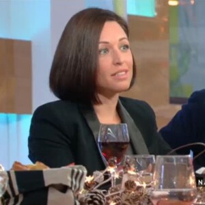 Natasha St-Pier parlant de son fils Bixente sur le plateau de l'émission "C à vous" le lundi 19 décembre 2016