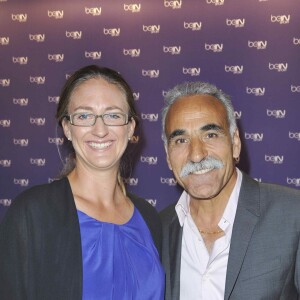 Mary Pierce et Mansour Bahrami - Soirée de lancement de la nouvelle chaîne de sport Bein Sport au théâtre national Chaillot, à Paris, le 1er juin 2012.