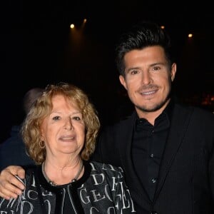 Exclusif - Vincent Niclo avec sa mère Evelyne au concert de Charles Aznavour au Palais des Sports à Paris, le 21 décembre 2016. © Guirec Coadic/Bestimage