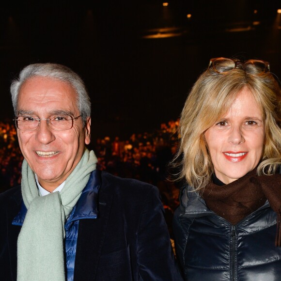 Exclusif - Laurence Piquet et son mari Norbert Balit au concert de Charles Aznavour au Palais des Sports à Paris, le 21 décembre 2016. © Guirec Coadic/Bestimage