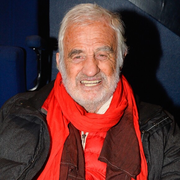 Exclusif - Jean-Paul Belmondo au concert de Charles Aznavour au Palais des Sports à Paris, le 21 décembre 2016. © Guirec Coadic/Bestimage