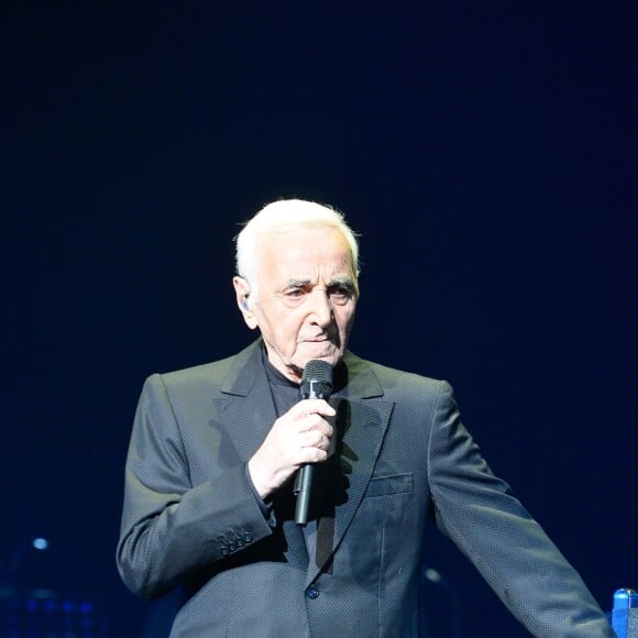 Charles Aznavour en concert au Palais des Sports à Paris, le 21 décembre 2016. © Guirec Coadic/Bestimage