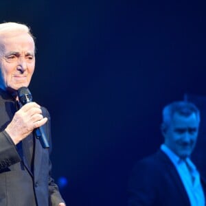 Charles Aznavour en concert au Palais des Sports à Paris, le 21 décembre 2016. © Guirec Coadic/Bestimage