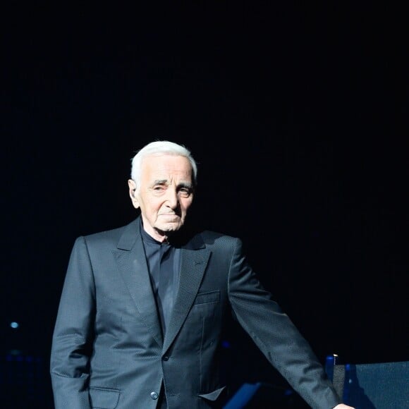 Charles Aznavour en concert au Palais des Sports à Paris, le 21 décembre 2016. © Guirec Coadic/Bestimage