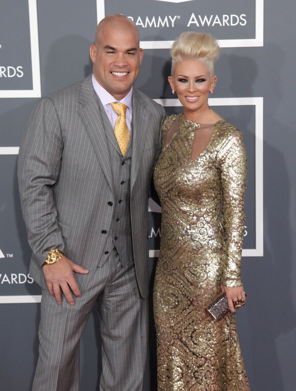 Tito Ortiz et Jenna Jameson à la 55eme ceremonie des Grammy Awards a Los Angeles le 10 Fevrier 2013.