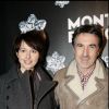 Valérie Bonneton et François Cluzet - La marque Montblanc fête ses 100 ans au restaurant "Altitude 95" au premier étage de la Tour eiffel, le 2 février 2006.