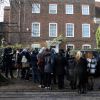 Des fans rendent hommage à George Michael devant sa maison du nord de Londres le 26 décembre 2016, au lendemain de l'annonce de sa mort à 53 ans.