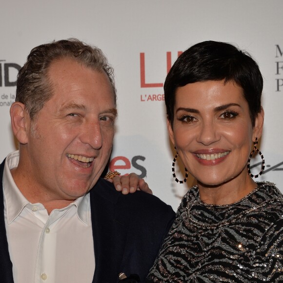 Cristina Cordula et son compagnon Frédéric Cassin - 6è édition du dîner de charité "Link" en soutien à l'association AIDES au Pavillon Cambon à Paris, le 12 décembre 2016. © Veeren/Bestimage