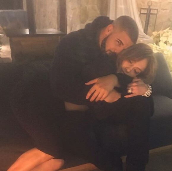 Jennifer Lopez et Drake, posent sur Instagram le 28 décembre 2016