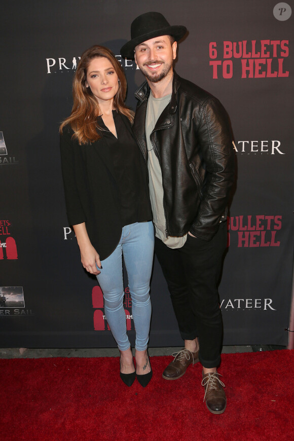Ashley Greene et son compagnon Paul Khoury à la soirée '6 Bullets To Hell'' à Los Angeles, le 11 mai 2016