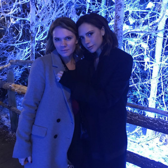 Victoria Beckham et sa soeur Louise, décembre 2016.