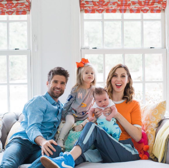 Eva Amurri et son mari Kyle Martino avec leurs deux enfants, Marlowe et Major.