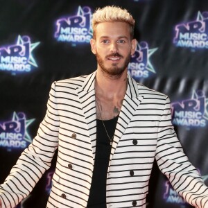 M. Pokora lors de la 18ème cérémonie des "NRJ Music Awards" au Palais des Festivals à Cannes, le 12 novembre 2016.