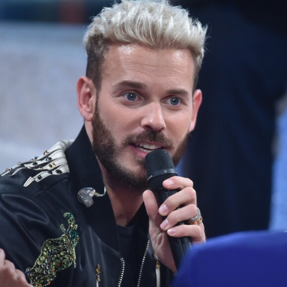 M. Pokora - Enregistrement de l'émission "Les années bonheur" présentée par Patrick Sébastien à La Plaine-Saint-Denis le 11 octobre 2016.