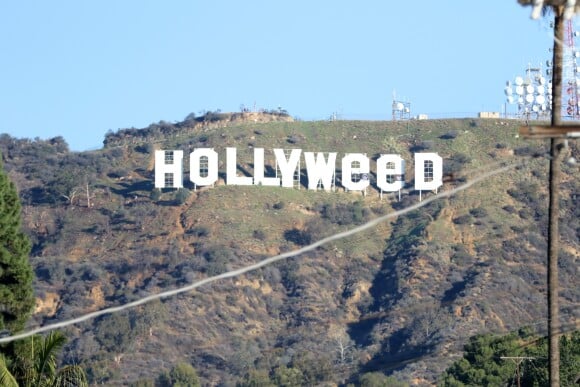 Hollywood est devenu "Hollyweed" à Los Angeles, le 1er janvier 2017.