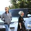 Liam Hemsworth et Miley Cyrus à la sortie du restaurant Nobu à Malibu. Le 2 décembre 2016