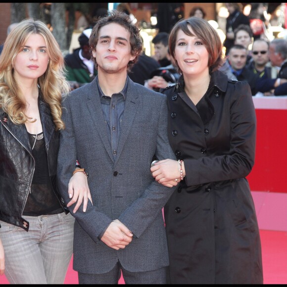 Cécile Cassel, Benjamin Siksoun Audrey Estrougo - Tapis rouge du film "Leila" lors du festival du film de Rome, le 28 octobre 2010.