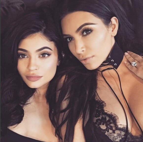 Kylie Jenner et Kim Kardashian (6 août 2016).