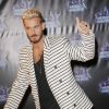 M. Pokora lors de la 18ème cérémonie des "NRJ Music Awards" au Palais des Festivals à Cannes, le 12 novembre 2016.