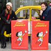 Joyce Jonathan et Vianney - Lancement de l'opération Pièces Jaunes 2017 À l'Hôpital Necker-Enfants malades AP-HP à Paris le 4 janvier 2017. Cette année, le personnage de bande dessinée "Le Petit Nicolas" est le parrain de l'opération.