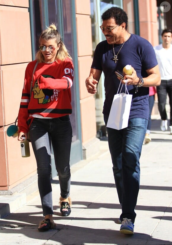 Lionel Richie et s fille Sofia Richie passent la journée ensemble à Beverly Hills le 2 septembre 2016.