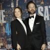 Olivia Wilde et son compagnon Jason Sudeikis - Gala d'anniversaire des 40 ans de Saturday Night Live (SNL) à New York, le 15 février 2015.