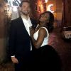 Serena Williams pose avec son fiancé Alexis Ohanian, et dévoile sa bague, le 5 janvier 2017.